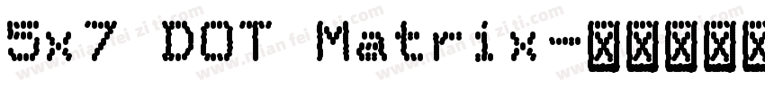 5x7 DOT Matrix字体转换